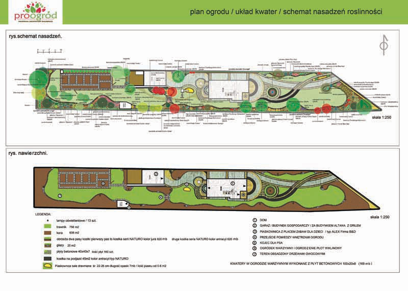 Interesujący projekt ogrodu : Hajnówka, pracownia PROOGRÓD